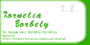 kornelia borbely business card