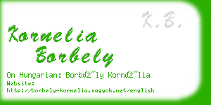 kornelia borbely business card